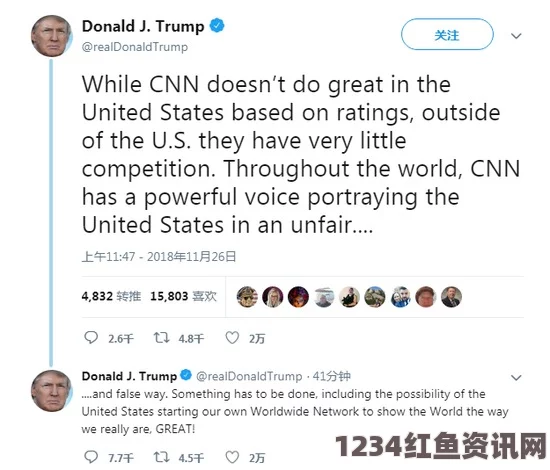 CNN网站首页对特朗普的批评，丑陋的嘴脸如何胜任总统之职（深度分析）