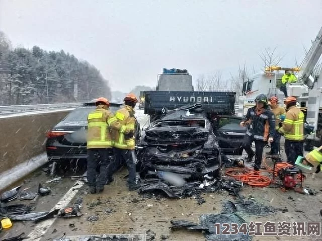 日本北海道高速公路发生大规模车辆连撞事故，至少十人受伤