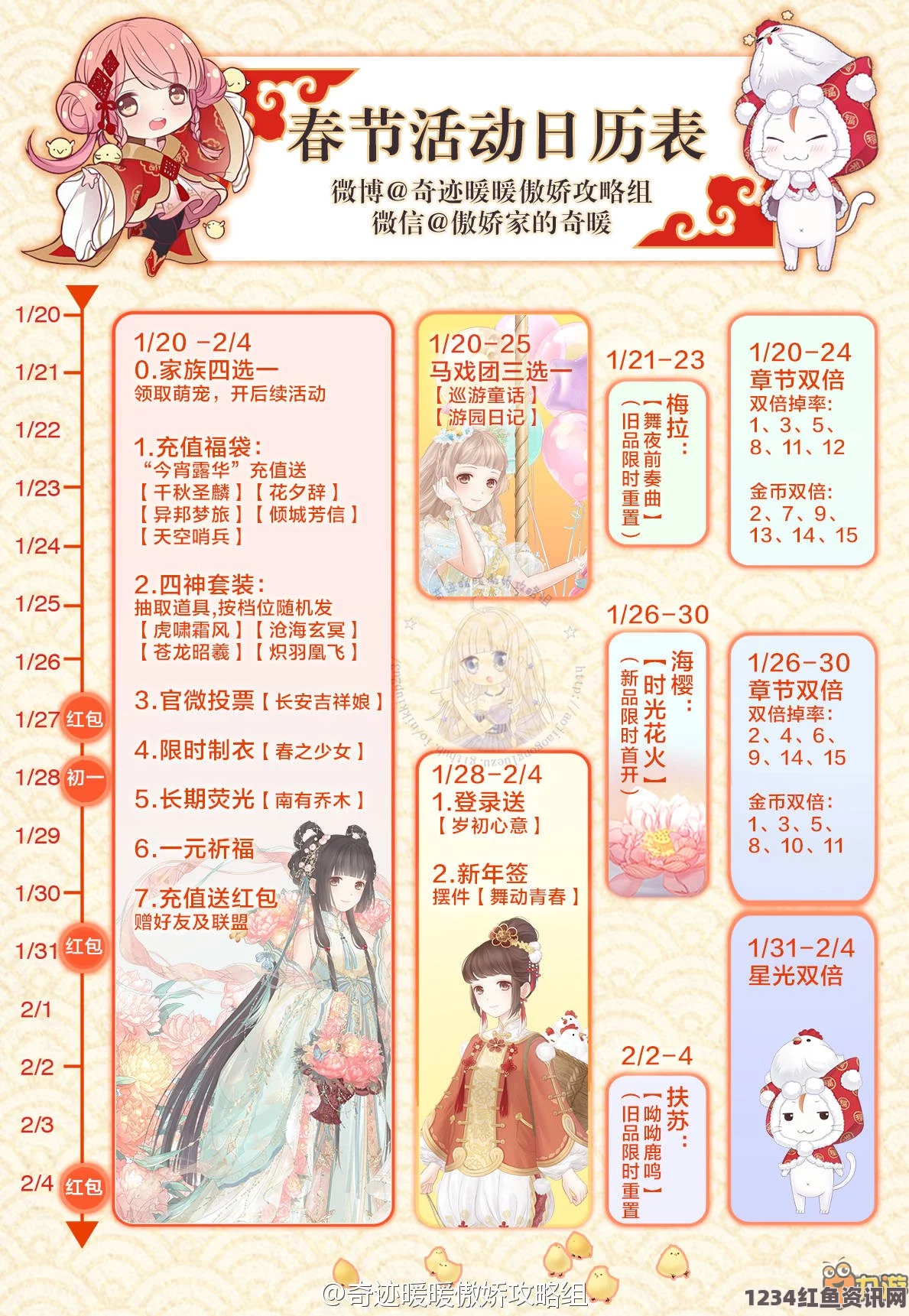 奇迹暖暖春节活动盛宴 2017年新春活动精彩纷呈