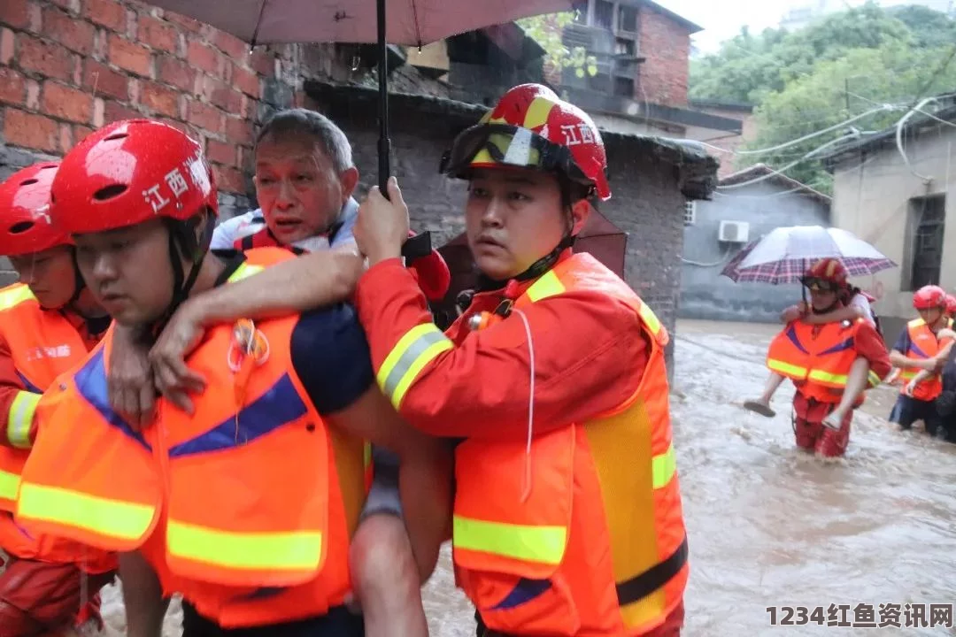 日本多地暴雨引发洪水灾害，狗坚强成为洪灾中的暖心瞬间（组图）