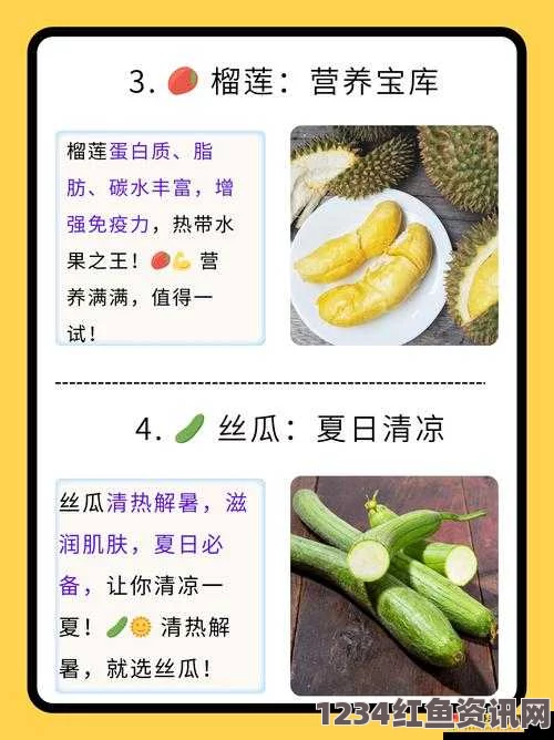 草莓、樱桃、丝瓜、秋葵、榴莲与黄瓜的营养全解析：健康饮食指南