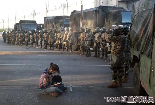 美国街头抗议浪潮，大学生躺尸街头，呼吁公正对待枪杀黑人青年警察事件